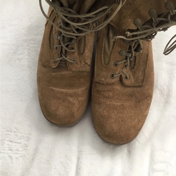 Marine Corps McRae coyote brown combat boots size 9 1/2 wide - Picture 4 of 11